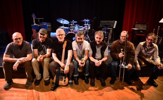 RLAD (Tim Randles, keys, Doug Marcum, guitar, Ken Lawrence, bass, and Mike LaBolle, drums) with Nicholas Talvola, Gary Lewis and Brian White. - PHOTO BY DAVID FERNEY, SUBMITTED BY THE ARTISTS.