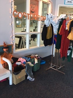 The costume closet at the Adorni Center in Eureka. The city of Eureka is collecting new or lightly used Halloween costumes for children whose families might not otherwise be able to afford them. - KIMBERLY WEAR