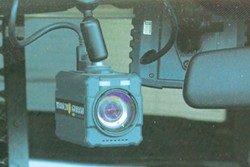 The dash camera in a Eureka Police Department patrol car. - THADEUS GREENSON