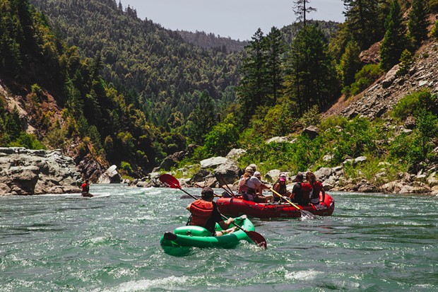 Floating from Willow Creek to Tish Tang Campground with 6 Rivers Rafting.