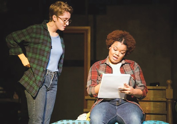 Sienna Anderson and Kiara Hudlin in Fun Home at Ferndale Repertory Theatre.