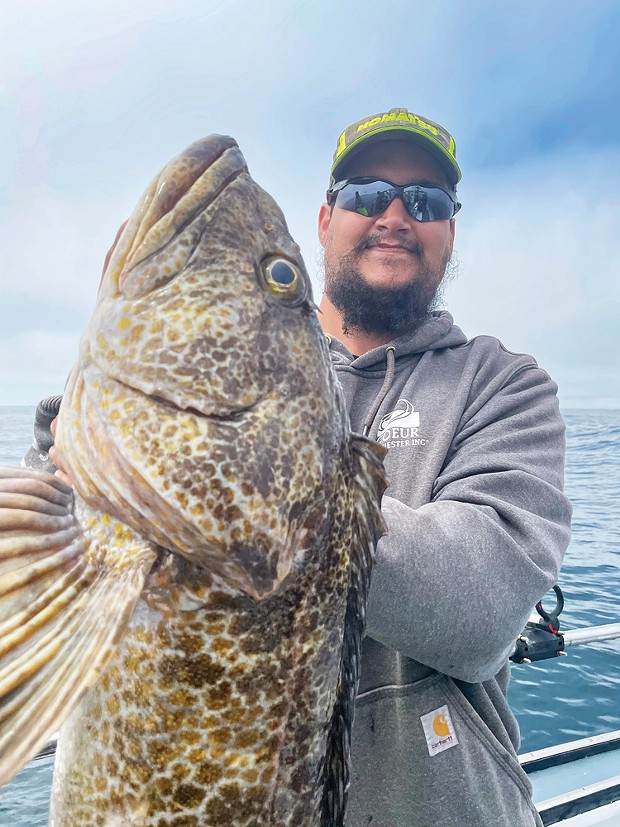 Paul Malay, of Lovelock, Nevada, landed this nice lingcod Friday while fishing out of Trinidad aboard the Shellback.