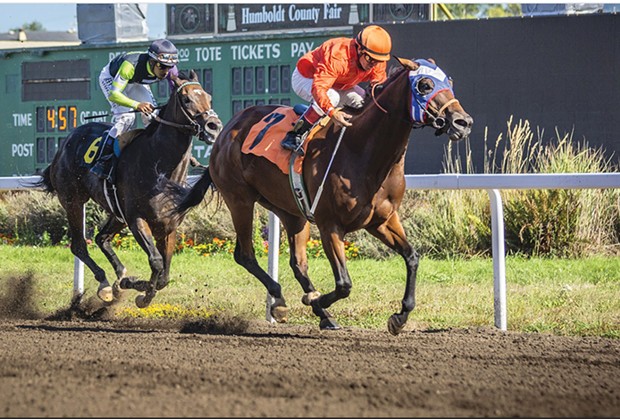 Racing at the 2019 Humboldt County Fair.