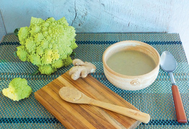 Romanesco broccoli soup.