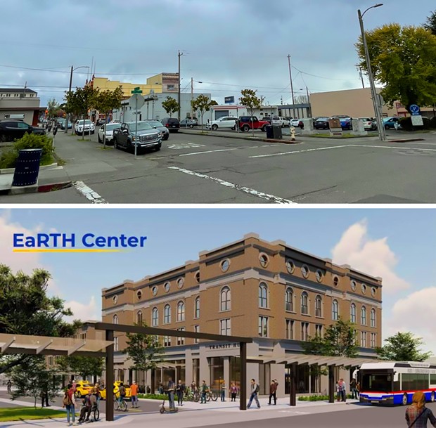 The Eureka City Council recently approved the multi-use Eureka Regional Transit and Housing Center (EaRTH Center) proposed to be built on the parking lots of Third and H Streets in Old Town Eureka.