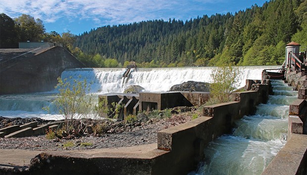 Cape Horn Dam sits on the Eel River, about 4 miles from Potter Valley.