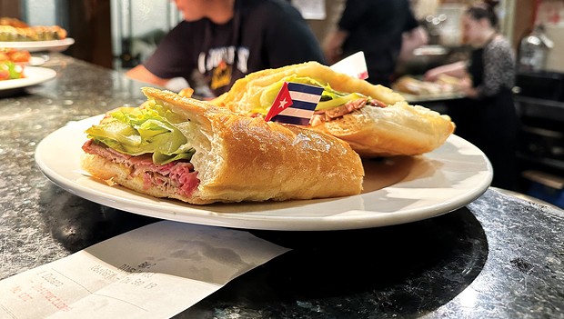 A Cuban sandwich ready for pickup at Havana's Sept. 19 pop-up.