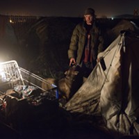 From the Camps to the Courthouse Bean and Leroy, the night before the eviction. Mark McKenna