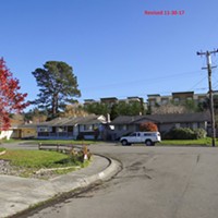 Conceptual photo illustration of how The Village project would look from the perspective of the Westwood neighborhood.