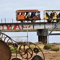 The Timber Heritage Association began a new speeder train crew car tour in Eureka on Sept. 29 to complement its existing speeder runs in Loleta and Samoa. People rode all day from under the Samoa Bridge, across the Eureka Slough bridge, and along Humboldt Bay for the 40-minute tours.