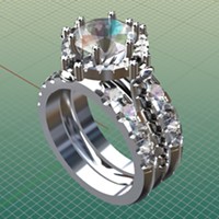 A computer-aided design model allows Abraxas customers to see the custom ring before it’s fabricated.