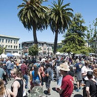 A busy Oyster Festival day in 2017.