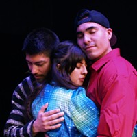 Alejandro Torres as Francisco, Wendy Carranza as Ximena Jimenez and Victor Parra as Mateo&nbsp;in Dreamers: Aqu&iacute; y All&aacute;.