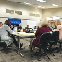 The North Coast Schools Medical Insurance Group board meeting on Feb. 19 discussing possible changes.