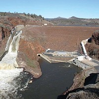 Irongate Dam on the upper Klamath River is one of four hydroelectric dams now slated to be removed in 2023.