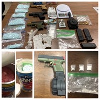 Fentanyl, cocaine and firearms seized as a part of a weeks long investigation stemming from a string of fentanyl overdoses.