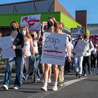 Hundreds of Arcata High School students walked out of class Wednesday to show support and stand in solidarity with victims of sexual assault, marking the third straight day of walkouts by students in Humboldt County following allegations of a sexual assault by a Fortuna High School student in August.