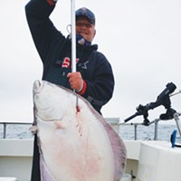 Scotia resident Patrick McCormack landed this nice Pacific halibut out of Eureka last summer. CDFW is currently seeking input for the 2022 sport halibut season.