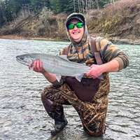 Justin Richardson of Fortuna landed a nice steelhead on the Van Duzen River over the weekend. The Van Duzen is currently off color but should be fishable later in the week.