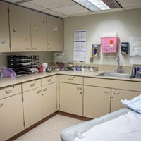 A medical examination room in Fresno on June 8, 2022.