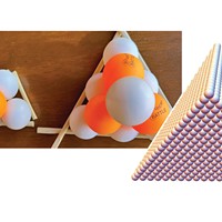 The first three tetrahedral numbers (1, 4 and 10) are represented by the number of balls making up a three-sided pyramid having one, two and three layers, respectively. The 22nd tetrahedral number is the number of balls in a 22-layer pyramid, that is, 2024