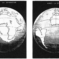 Before and after: Antonio Sinder-Pellegrini's "opening of the Atlantic," 1858.