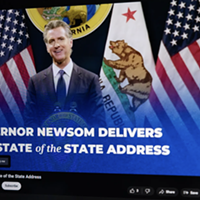 Gov. Gavin Newsom delivers a pre-recorded State of the State address via YouTube on June 25, 2024.