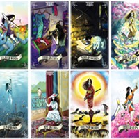 Images from Ted Hsu's Tarot of the Guiding Muse.