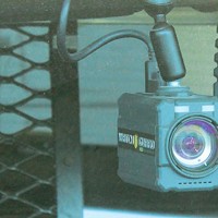 The dash camera in a Eureka Police Department patrol car.