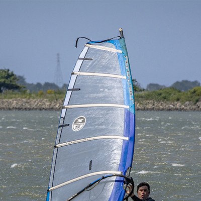 Windsurfing in Humboldt Bay