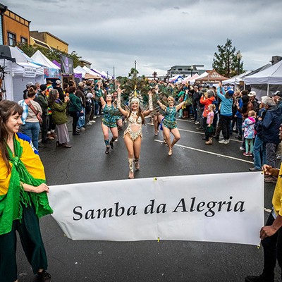 Sunday's Samba Parade at the North Country Fair