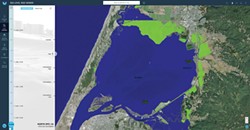 COAST.NOAA.GOV - A scenario for Humboldt Bay from NOAA's interactive Sea Level Rise Viewer.