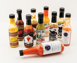 PHOTO BY ZACH LATHOURIS - Hot tip: favorite sauces from fruity tang to smoky heat to blackout body high.