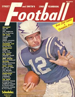 COURTESY OF FRED WHITMIRE - Rich Mayo on the cover of the 1960 Football Yearbook in his Air Force Academy uniform.