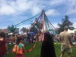 Community May Pole dance at 2019 Fairy Festival - Uploaded by Arcata Main Street