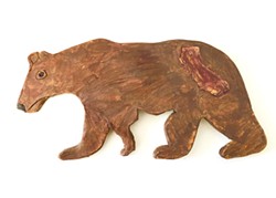 SUBMITTED - Elizabeth Kordes, "California Bear," ceramic, at Canvas + Clay Gallery.