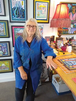 PHOTO BY LOUISA ROGERS - Anna Oneglia in her studio.