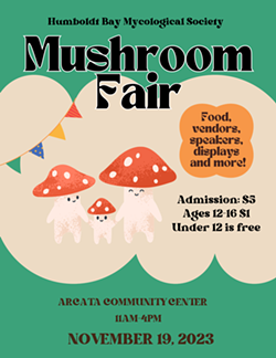 HBMS Mushroom Fair Flyer - Uploaded by HumBayMycoSociety
