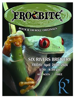 GRAPHIC DESIGN BY ERIC A. BETTS (EARWIG707) - Frogbite at Six Rivers Brewery