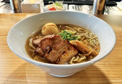 PHOTO BY JENNIFER FUMIKO CAHILL - Shoyu ramen at the newly opened Susukino Ramen Bar in Northtown Arcata.