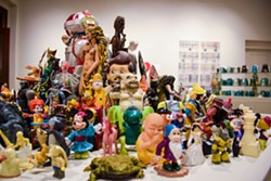 JENNIFER FUMIKO CAHILL - Bob Doran's gathering of figurines.