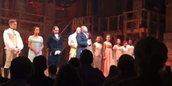 FACEBOOK - The cast of Hamilton speaking to Mike Pence.