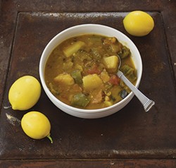 PHOTO BY HOLLY HARVEY - Iranian three-bean soup to chase away the gloom.