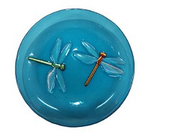 Fused art glass pieces by Melissa Lawson Zielinski. - Dragonfly bowl.