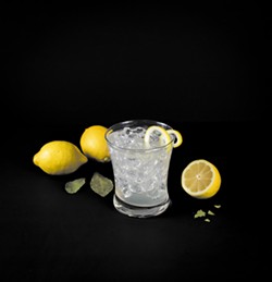PHOTO BY JILLIAN BUTOLPH - Calm down with roasted lemon and a microdose of CBD in a vodka cocktail.