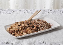 PHOTO BY SIMONA CARINI - Tofu and cremini mushrooms with fragrant Chinese five spice.