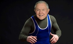 PHOTOILLUSTRATION BY MILES EGGLESTON - U.S. Attorney General Jeff Sessions, ready to rumble