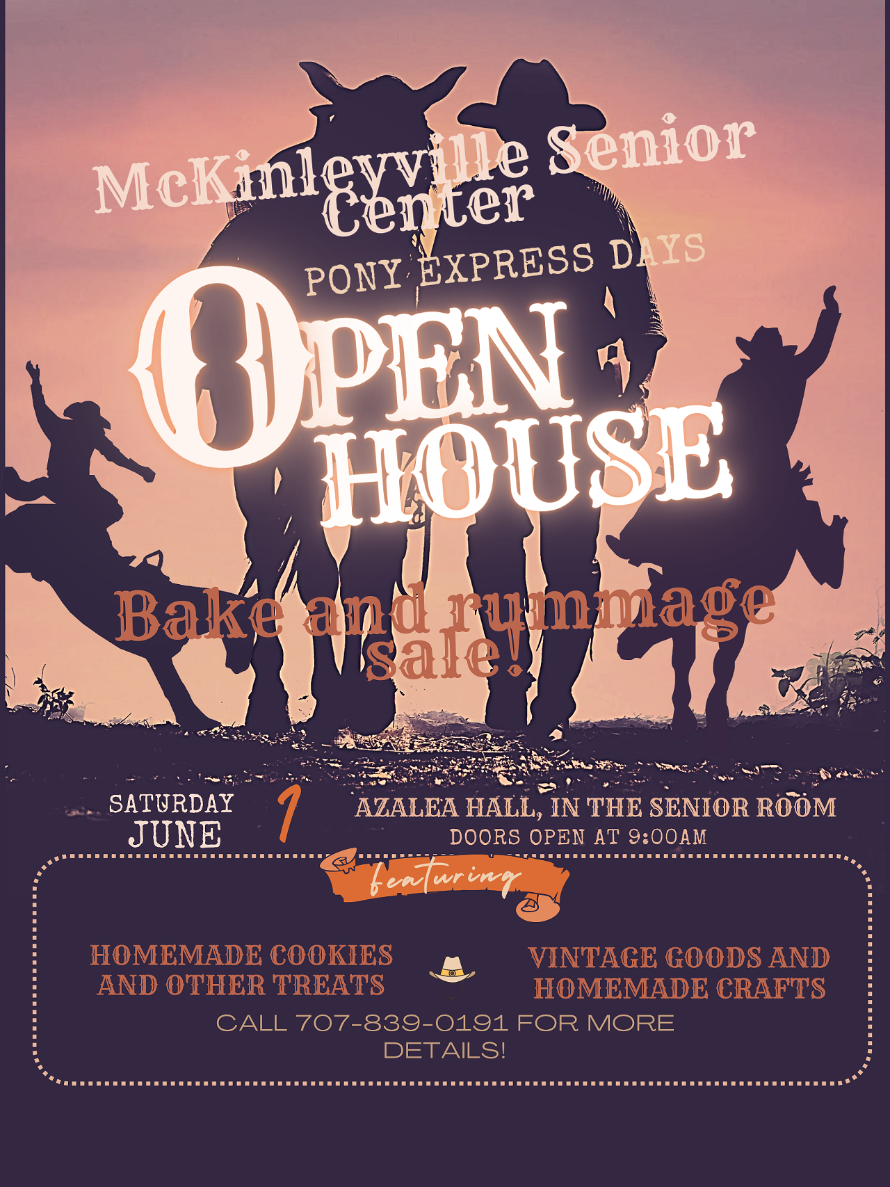 Pony Express Days Open House, Rummage and Bake Sale McKinleyville