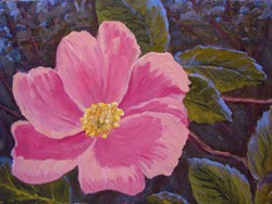 PAINTING BY RICK TOLLEY - Wood Rose